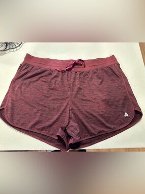 Tek Gear XXL Women’s Maroon Active Lounge Shorts - Lightweight Comfort